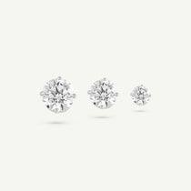 The Everyday Diamond Studs, white gold | Sunday Finest